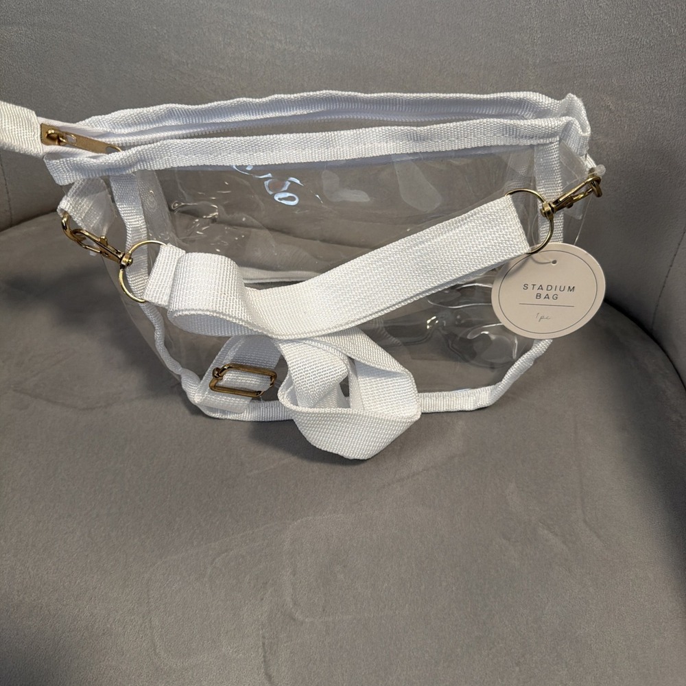 clear stadium bag With Handle And Zipper Target Gold Hardware